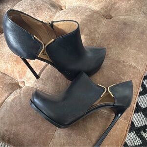 Lanvin Black High Heel Ankle Boots
